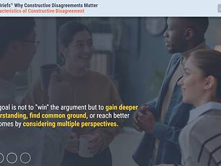 TrainingBriefs® Why Constructive Disagreements Matter